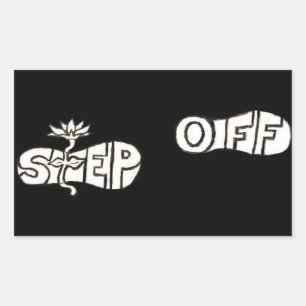 Pegatinas "Step Off"