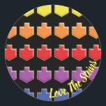 Pegatinas "Sueños 3D" Feliz Chanukah<br><div class="desc">Hanukkah/pegatinas de vacaciones, personalizar. Feliz Chanukah "Sueños 3D". Elija entre 1 pegatinas de 1/2" y 3". Personalice eliminando y reemplazando el texto con su propio mensaje. Elija su tamaño de fuente, estilo y color favoritos. El color de fondo se puede cambiar seleccionando un color diferente de los swatches de color....</div>