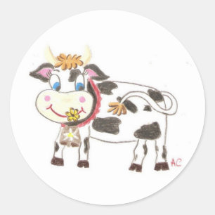 Pegatinas suizos de la vaca