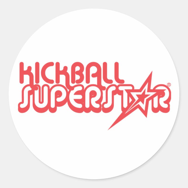 Pegatinas - Superestrella de Kickball (Anverso)