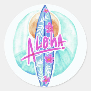 Pegatinas Surfistas de Aloha Hawaii