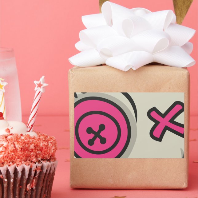 Pegatinas Token Rectangle de Voodoo (Fiesta)