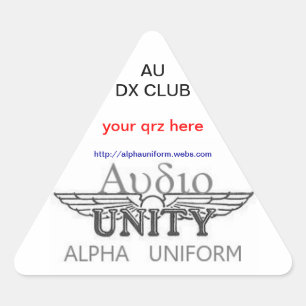 PEGATINAS triangulares de la UA