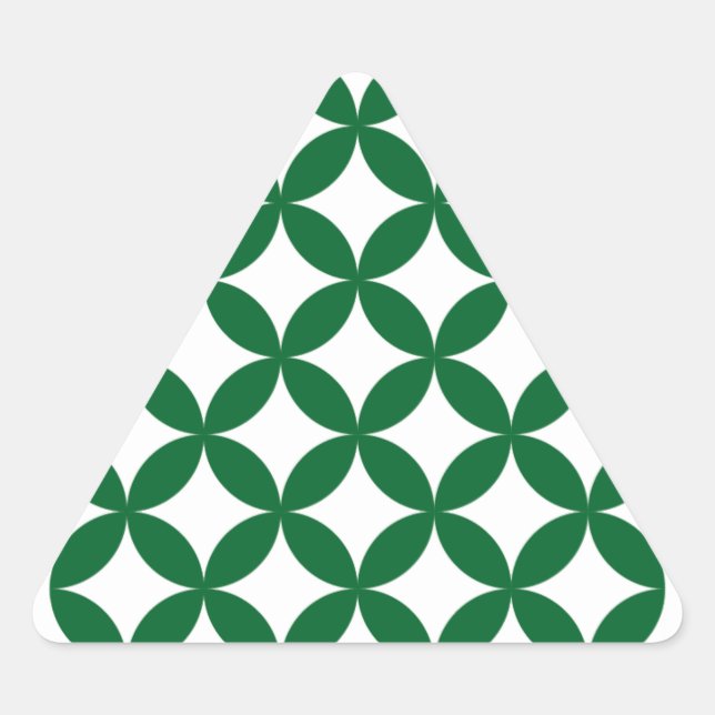 Pegatinas triangulares Green Shippo (Anverso)