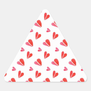 PEGATINAS TRIANGULARES MINI CORAZONES