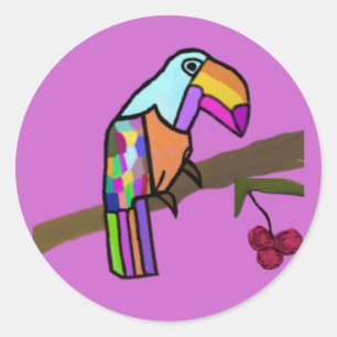 Pegatinas tropicales de Toucan