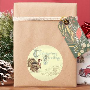 Pegatinas turcos en el Día de Acción de Gracias de