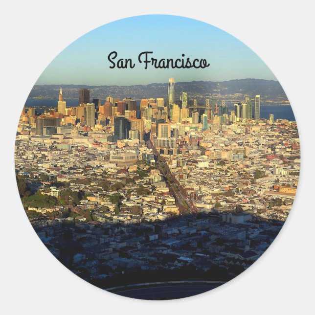 Pegatinas Twin Peaks #1 de San Francisco (Anverso)