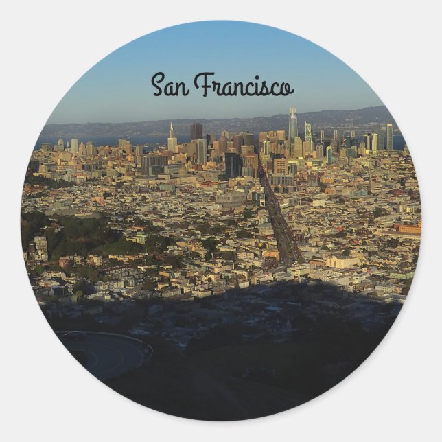 Pegatinas Twin Peaks #2 de San Francisco (Anverso)