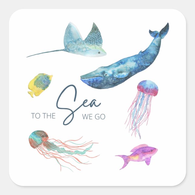 Pegatinas Vamos Al Mar  (Anverso)