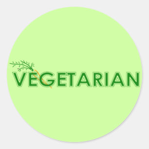 Pegatinas vegetarianos