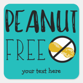 Pegatinas Verde azulados sin cacahuete personaliza
