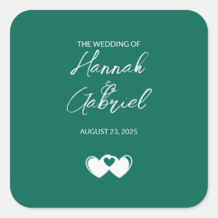 Pegatinas verdes personalizados