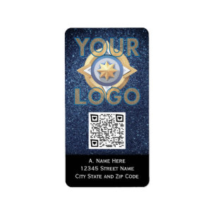 Pegatinas verticales personalizados con código QR