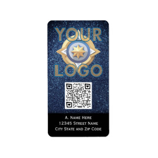 Pegatinas verticales personalizados con código QR 