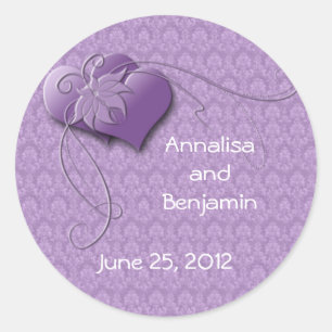 Pegatinas victorianos de Purple Hearts