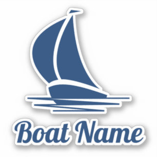 pegatinas vinílicos por nombre de barco de vela pe