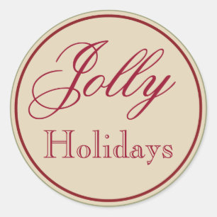 Pegatinas Vintage Jolly Holiday