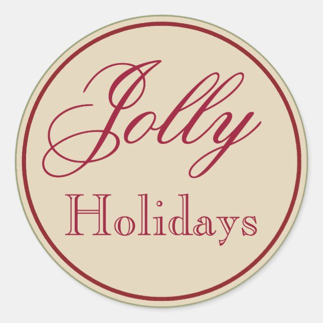 Pegatinas Vintage Jolly Holiday (Anverso)