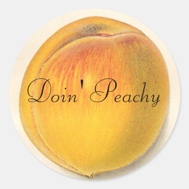 Pegatinas Vintage Peach (Anverso)