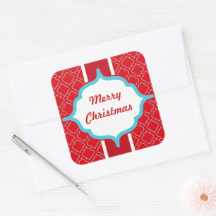 Pegatinas Vintage Red Christmas