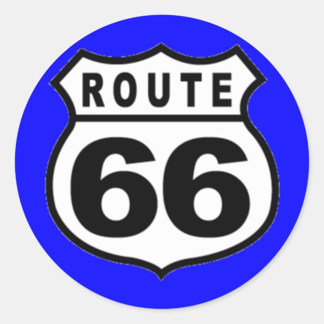 Pegatinas - VINTAGE ROUTE 66 AMERICANA (Anverso)