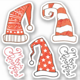 Pegatinas Vinyl de Merry Christmas Gnome Gorras