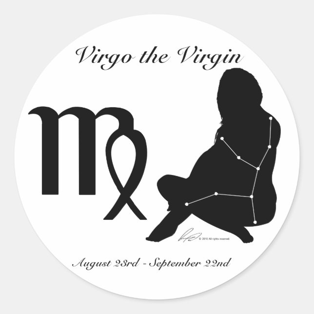 Pegatinas Virgo Constellation/Zodiac (Anverso)