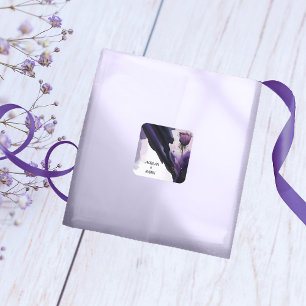 Pegatinas Vivid Violet Rosa Wedding