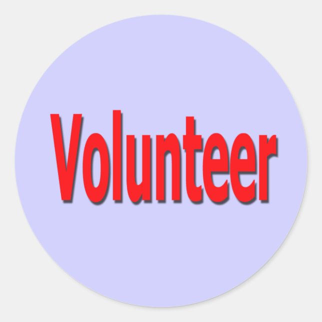 pegatinas voluntarios - morado (Anverso)
