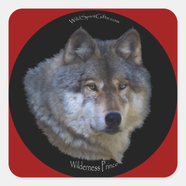 Pegatinas WILD GRAY WOLF (Anverso)