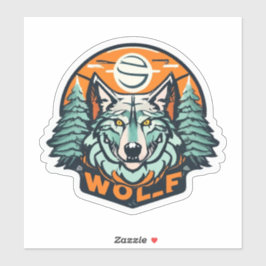 Pegatinas Wolf expresan su espíritu de lobo intern