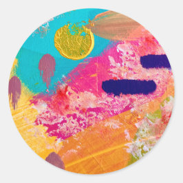 Pegatinas y sellos en diseño feliz cotidiano