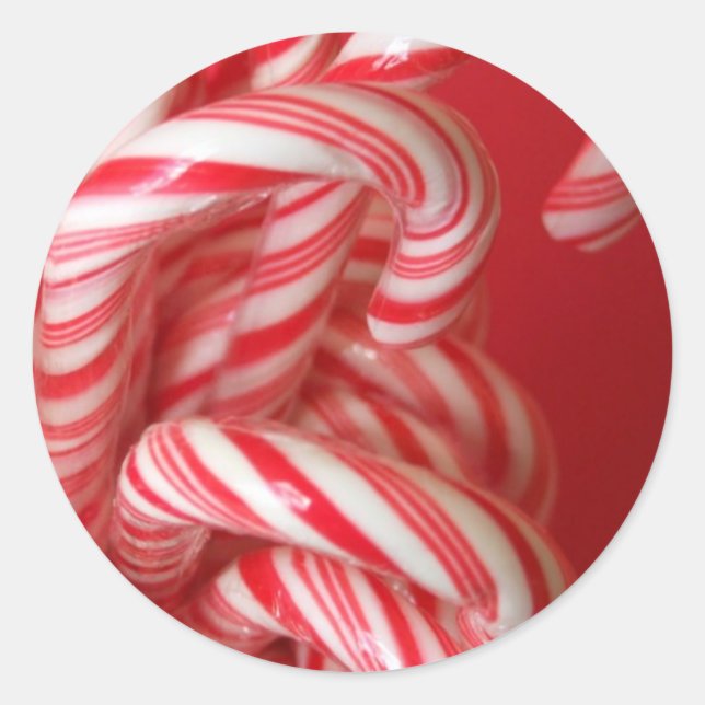 Pegatinas y Sellos para sobres de Candy Cane Holid (Anverso)