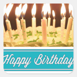 Pegatinas y Sellos para sobres felices de cumpleañ