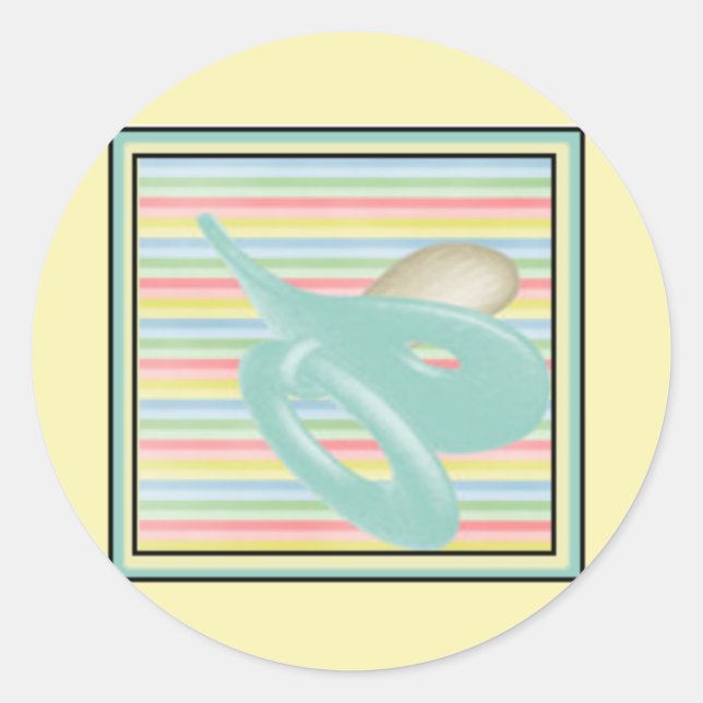 Pegatinas y Sellos para sobres para bebés (Anverso)