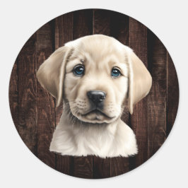 Pegatinas Yellow Lab Puppy
