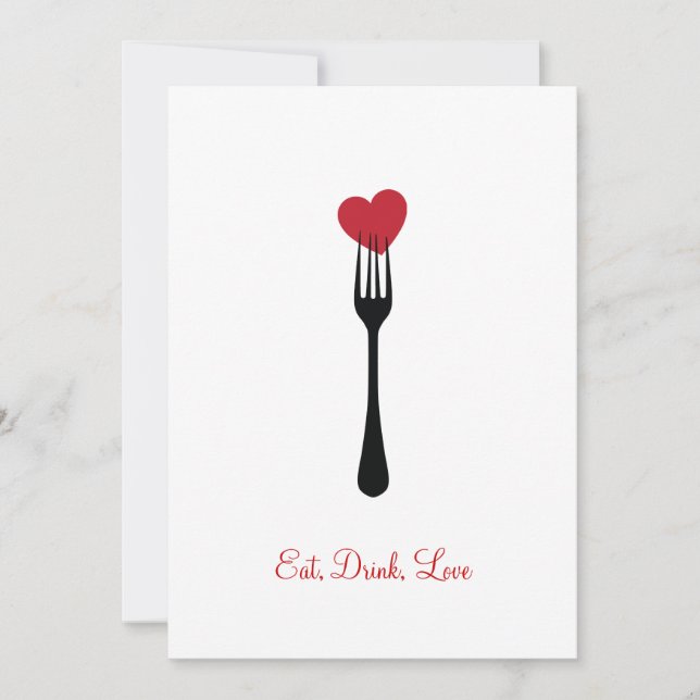 Pegue Una Horquilla En Mi Invitación A San Valentí (Anverso)