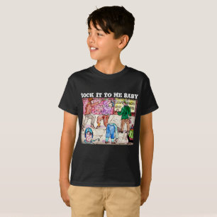 Pegúelo a mí camiseta del diseñador de los beb