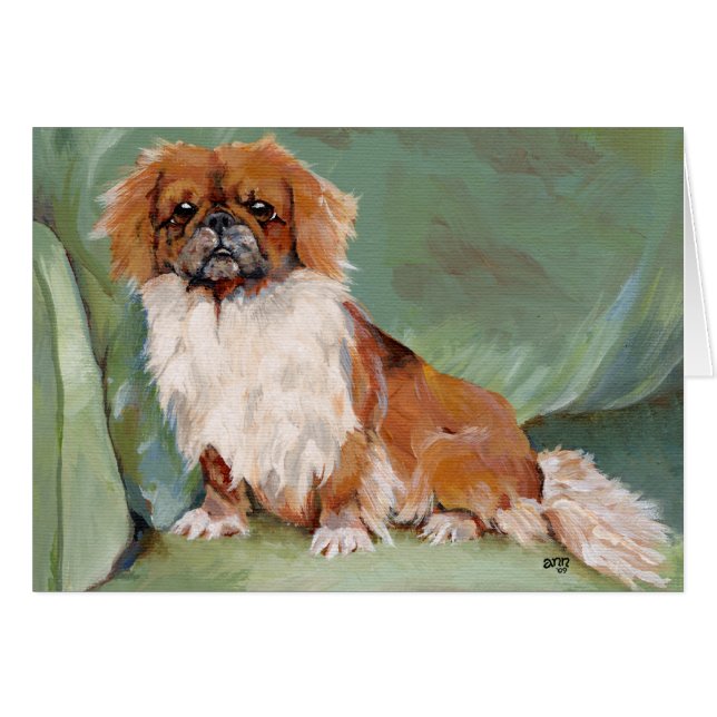Pekinés sentado (Anverso (Horizontal))