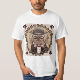 Pekingese con camiseta de gafas