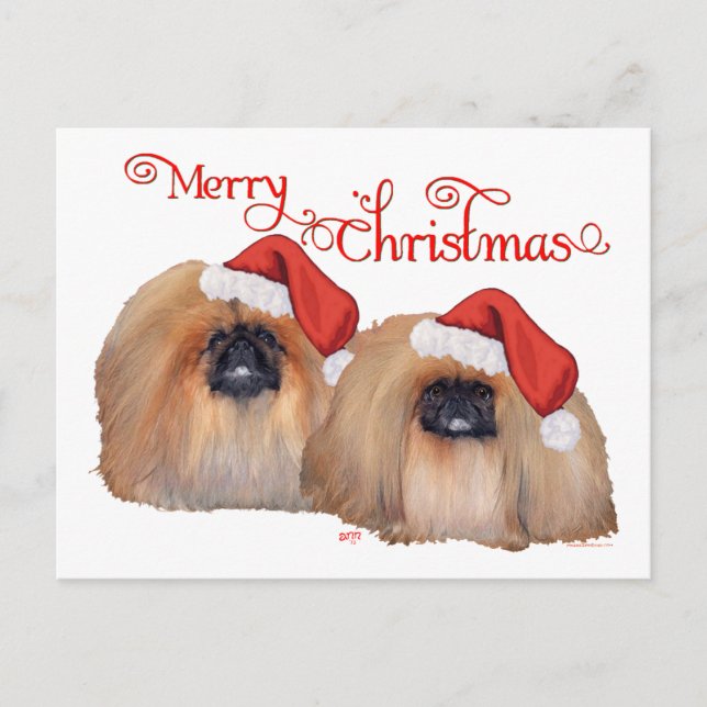 Pekingese Feliz Navidad (Anverso)