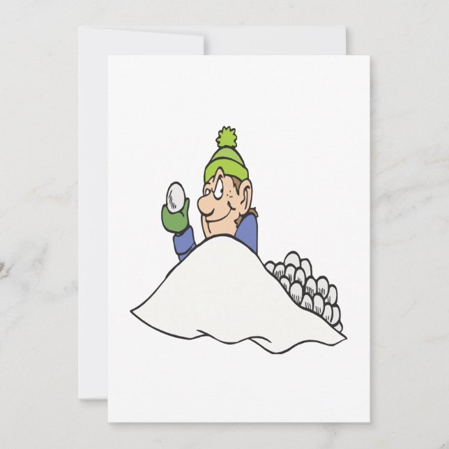 Pelea de bolas de nieve (Anverso)