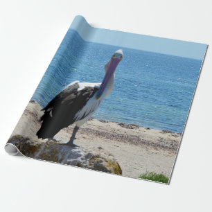 Pelican Con El Papel "Look", Envoltura De Regalo
