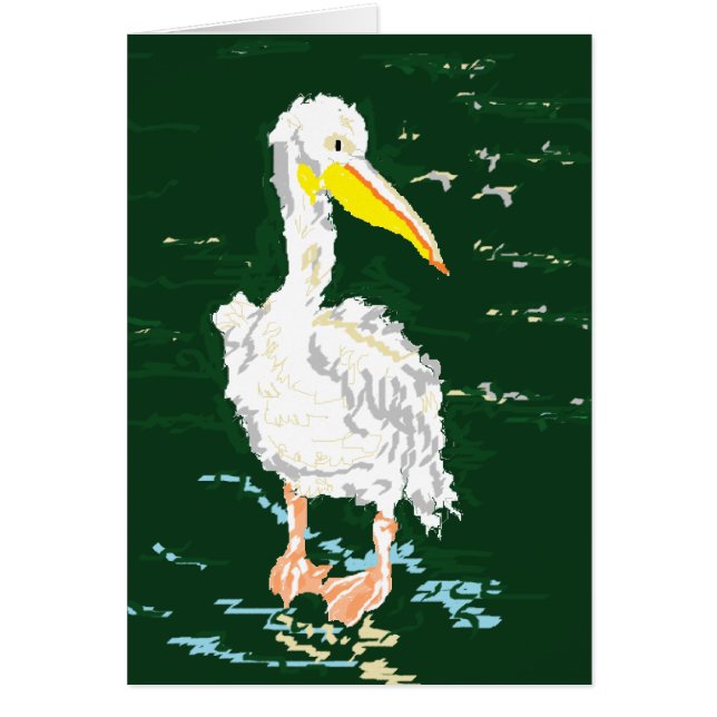 Pelican disfrutando de la vida solitaria (Frente)