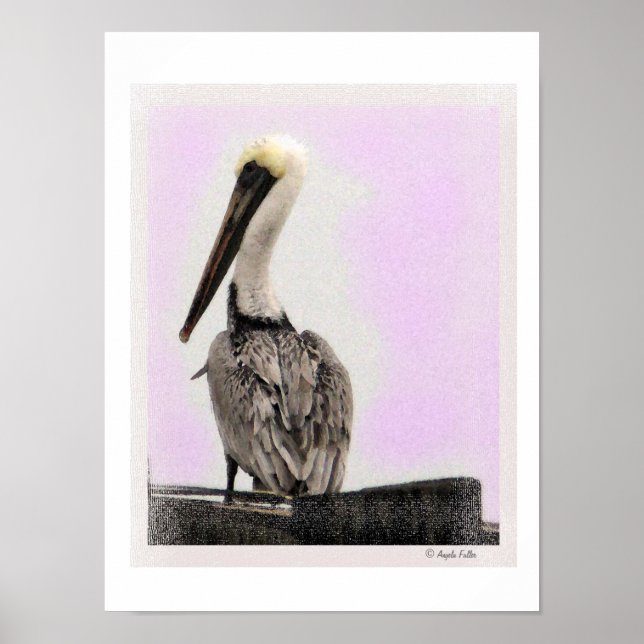 Pelican - Impresión de marco tintado / negro (Frente)