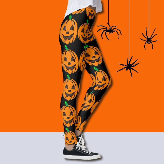 Películas de Halloween Leggings calabazas Naranjas (Subido por el creador)