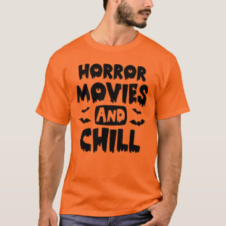 Películas De Horror Y Camiseta Chill Halloween