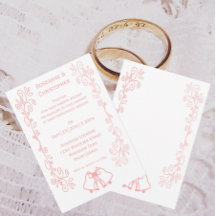 Películas de invitación a la boda rosa