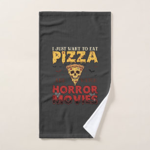 Películas de terror de pizza Halloween Calavera Mu
